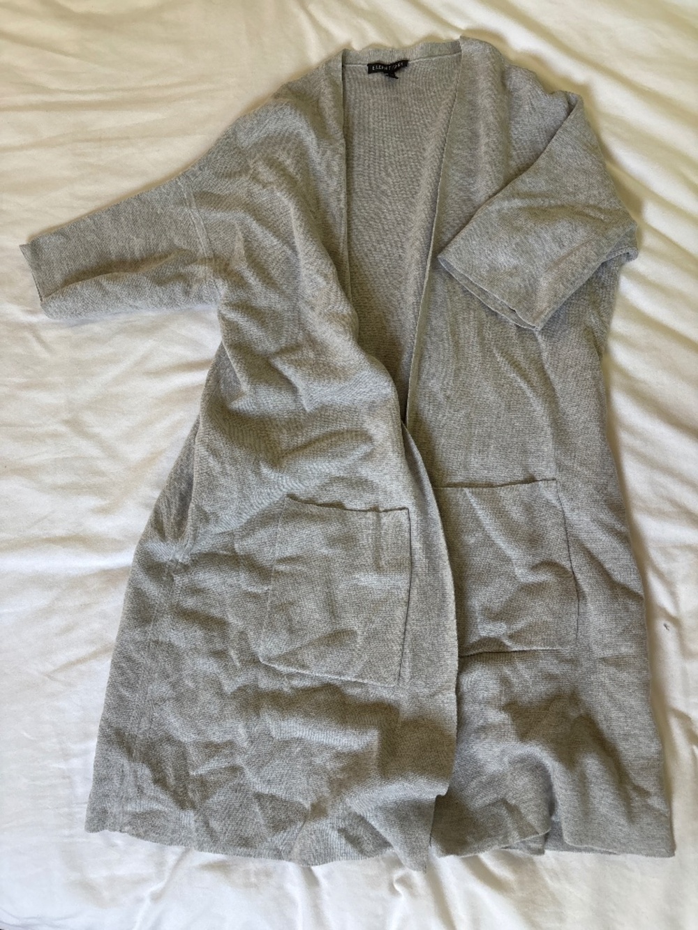 Eileen Fisher small short sleeve cardigan